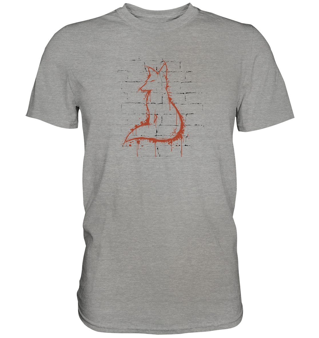 Street Art Fuchs Silhouette - Premium Shirt