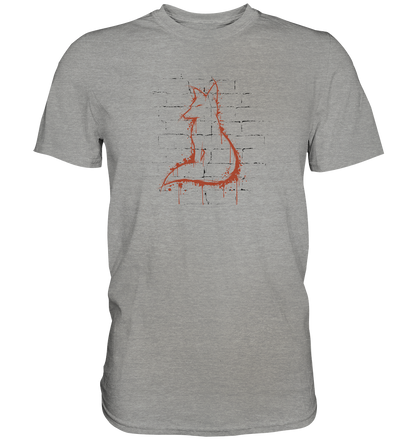 Street Art Fuchs Silhouette - Premium Shirt