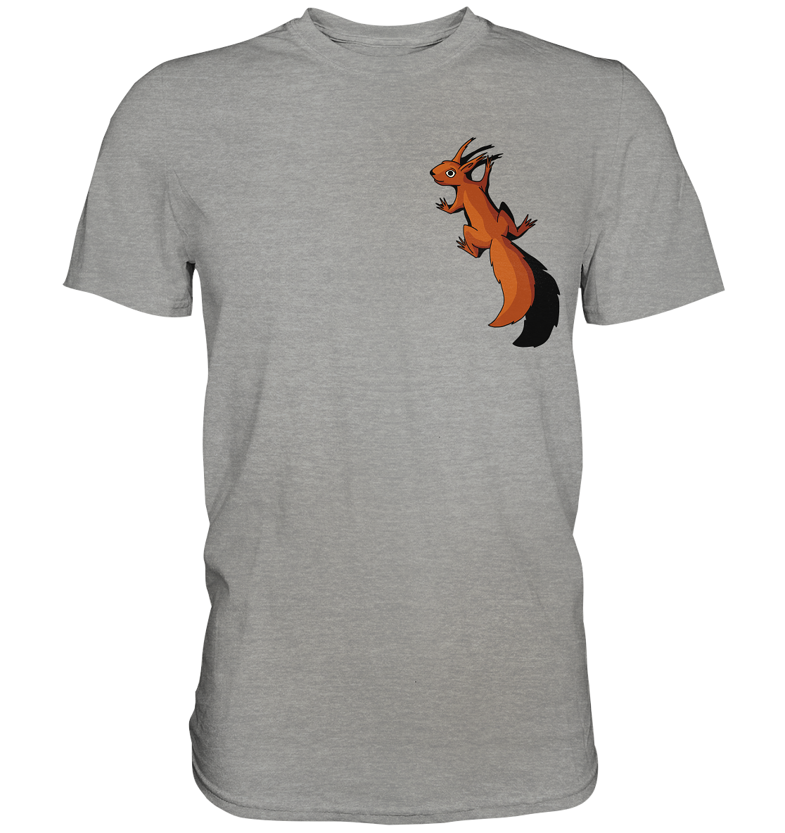 Süßes Eichhörnchen klettert - Premium Shirt