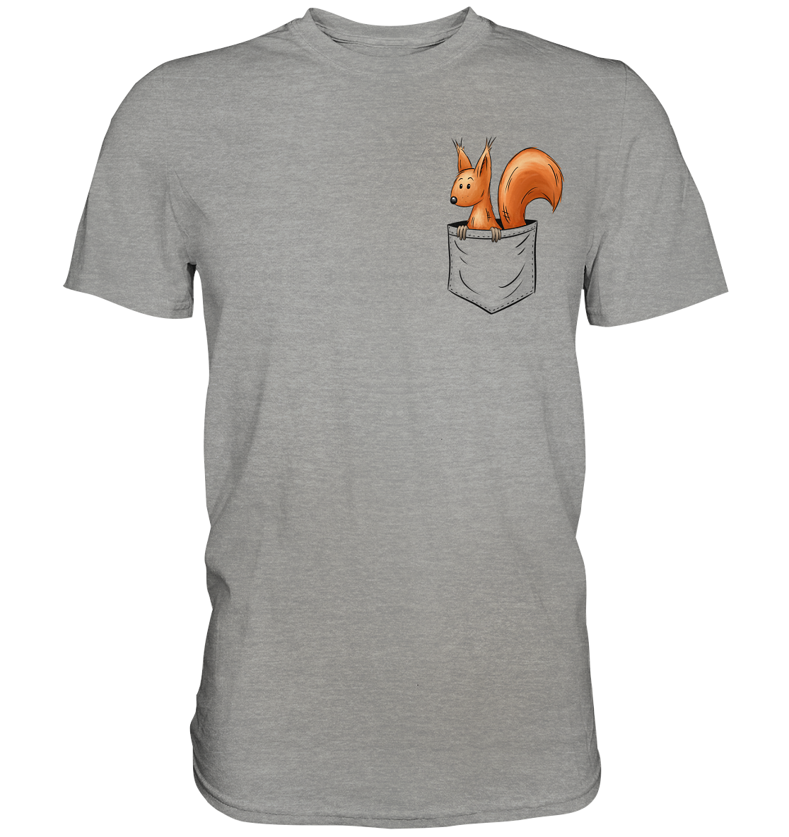 Lässiges Eichhörnchen In Tasche - Premium Shirt
