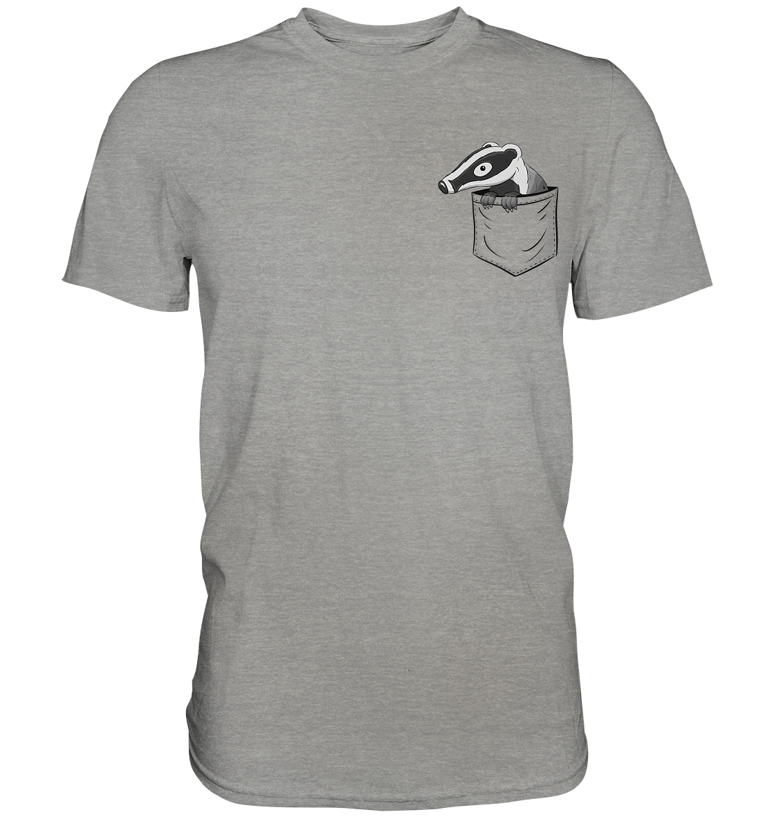 Lustig gemütlicher Dachs In der Tasche - Premium Shirt