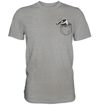 Lustig gemütlicher Dachs In der Tasche - Premium Shirt