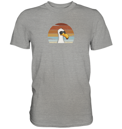 Cool lässige Retro Möwe - Premium Shirt