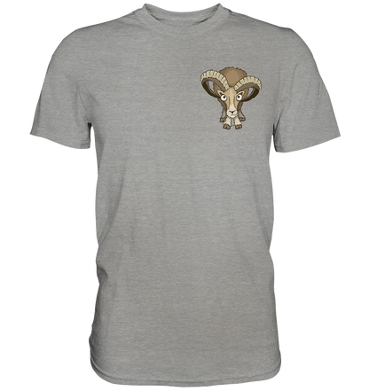Bockiges Mufflon Widder Schafbock - Premium Shirt