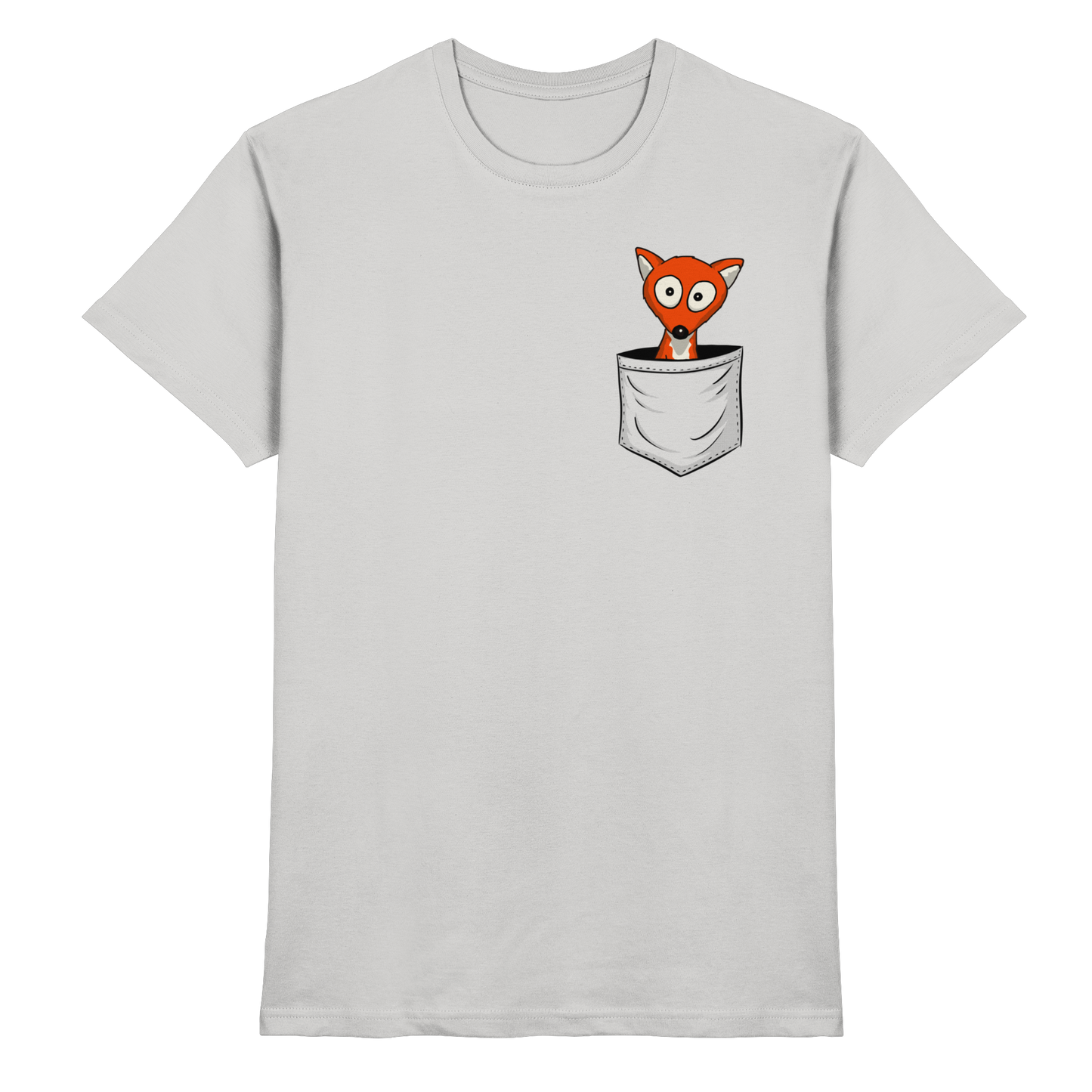 Fuchs in der Brusttasche | Taschen-Fuchs - Premium Shirt