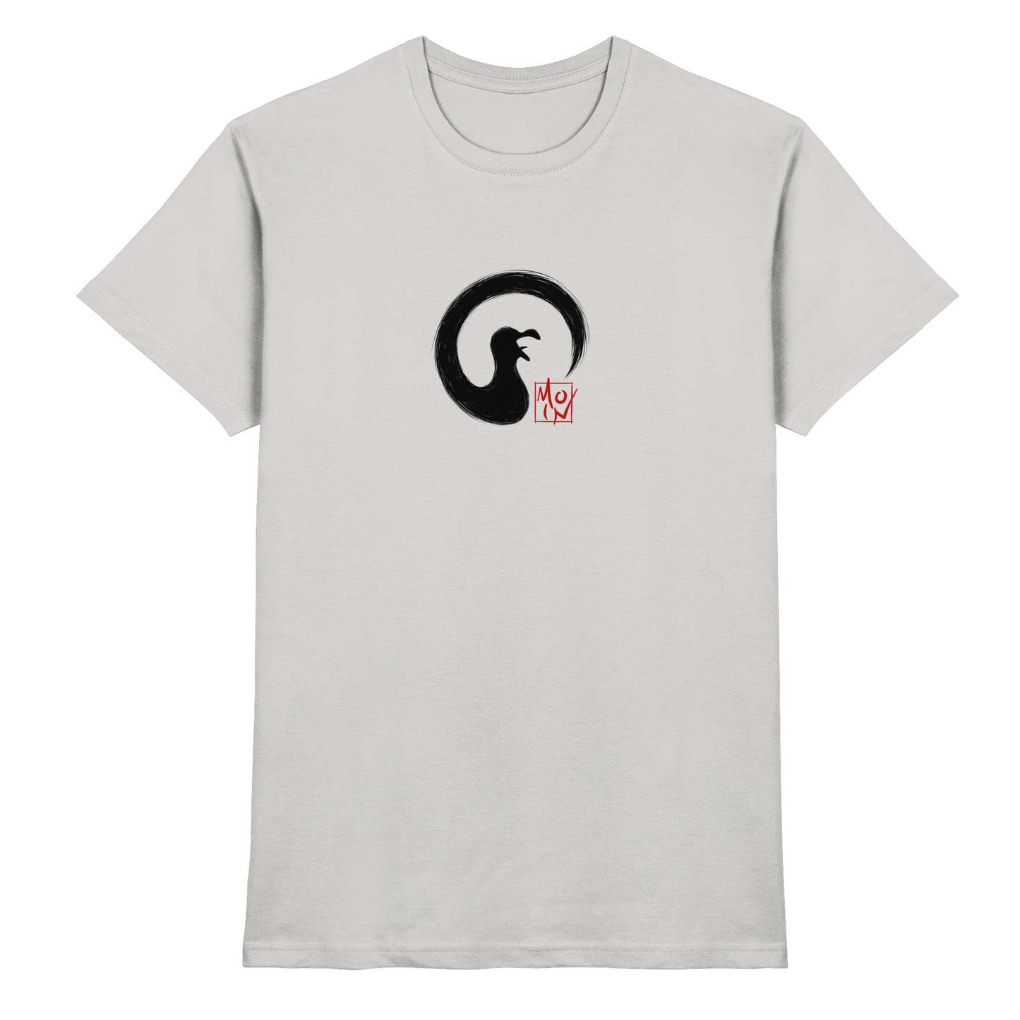 Moin kreischende japanische Enso Möwe - Premium Shirt