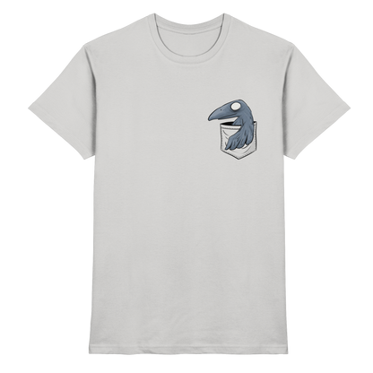 Grufti Rabe Krähe in der Tasche - Premium Shirt