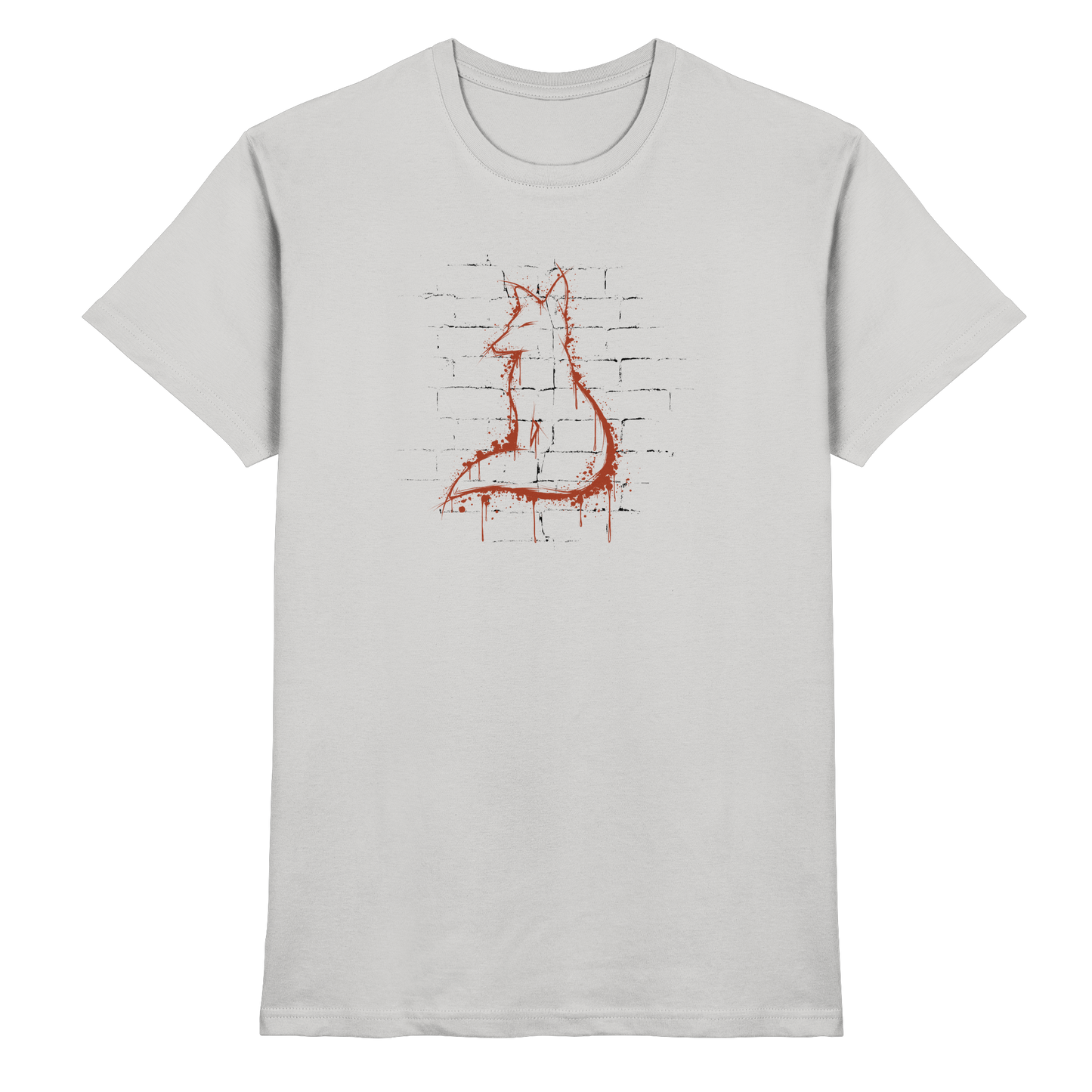 Street Art Fuchs Silhouette - Premium Shirt