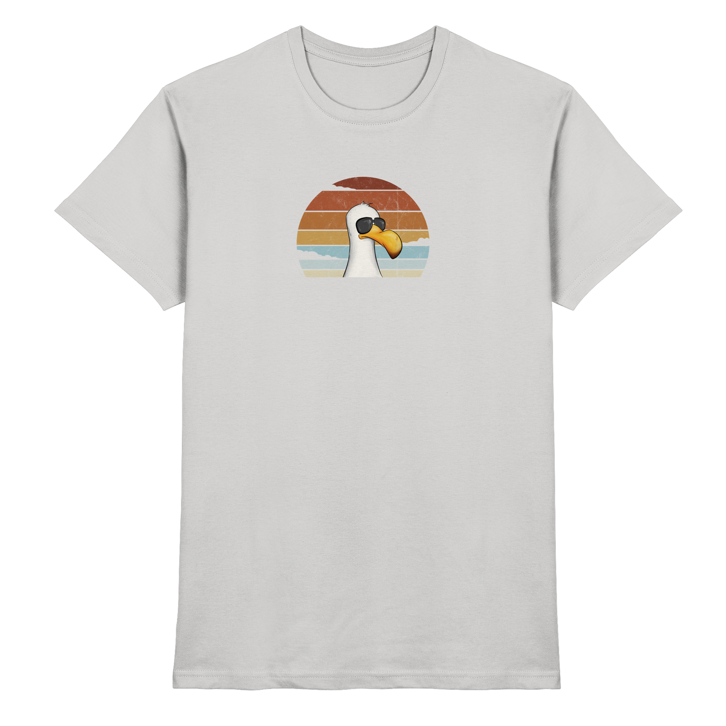 Cool lässige Retro Möwe - Premium Shirt