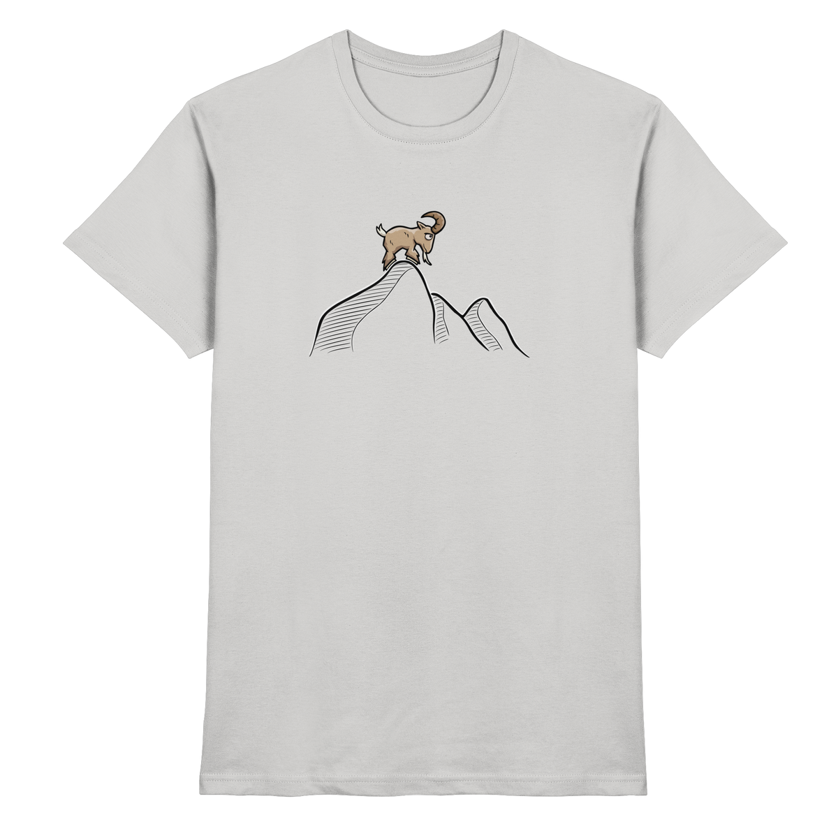 Ziegenbock in den Bergen - Premium Shirt