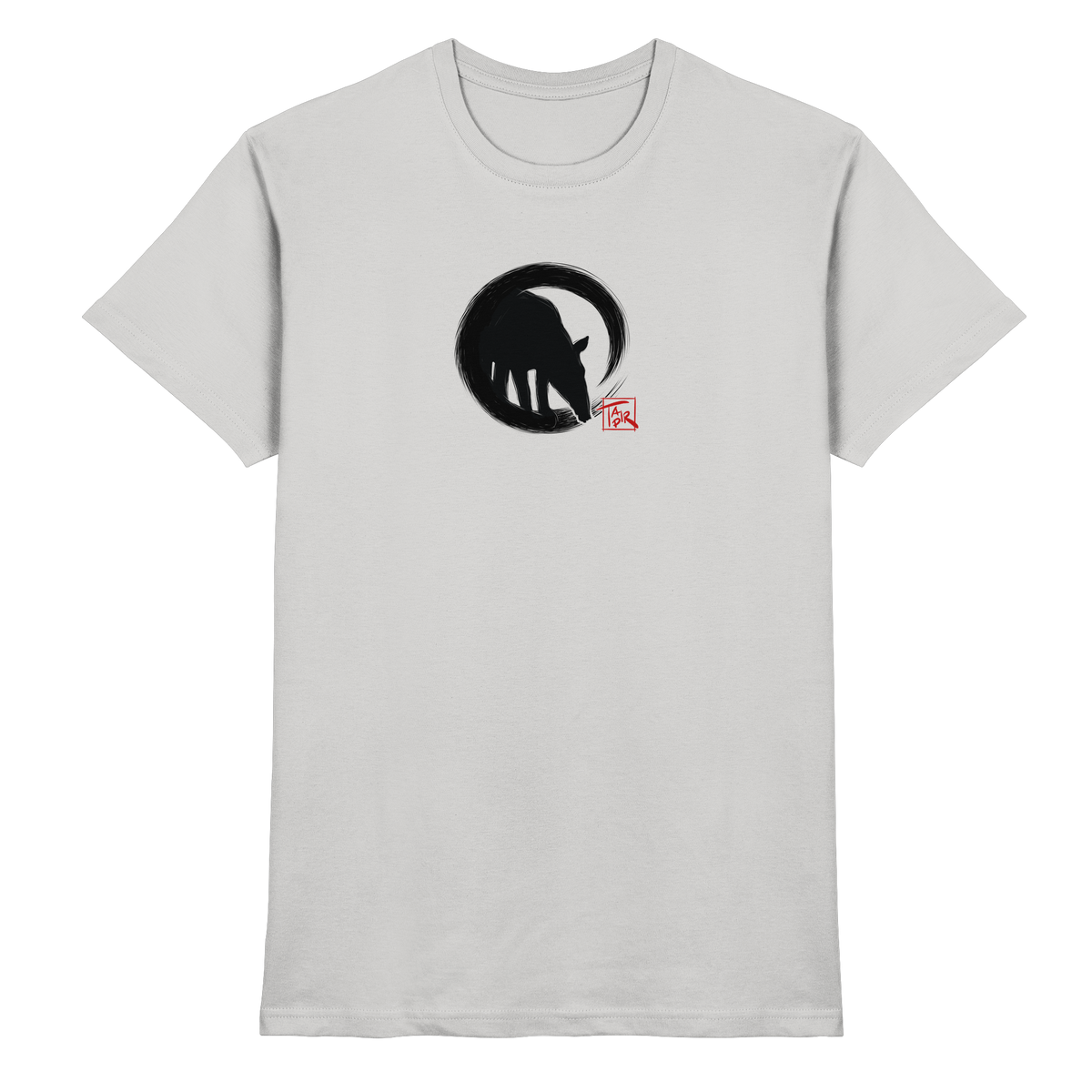 Zen Tapir im japanischen Enso Kreis - Premium Shirt
