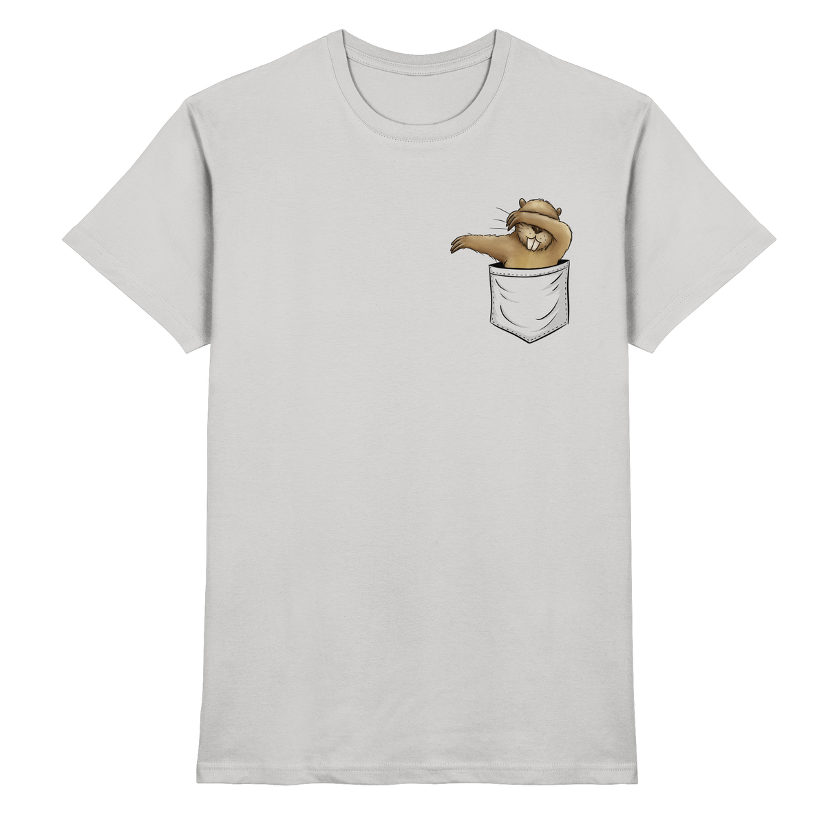Dabbender Biber in Deiner Tasche - Premium Shirt