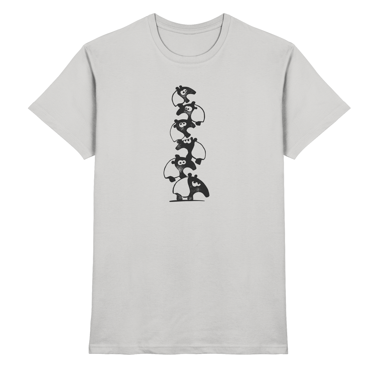 Lustiger Haufen aus Schabracken-Tapiren - Premium Shirt