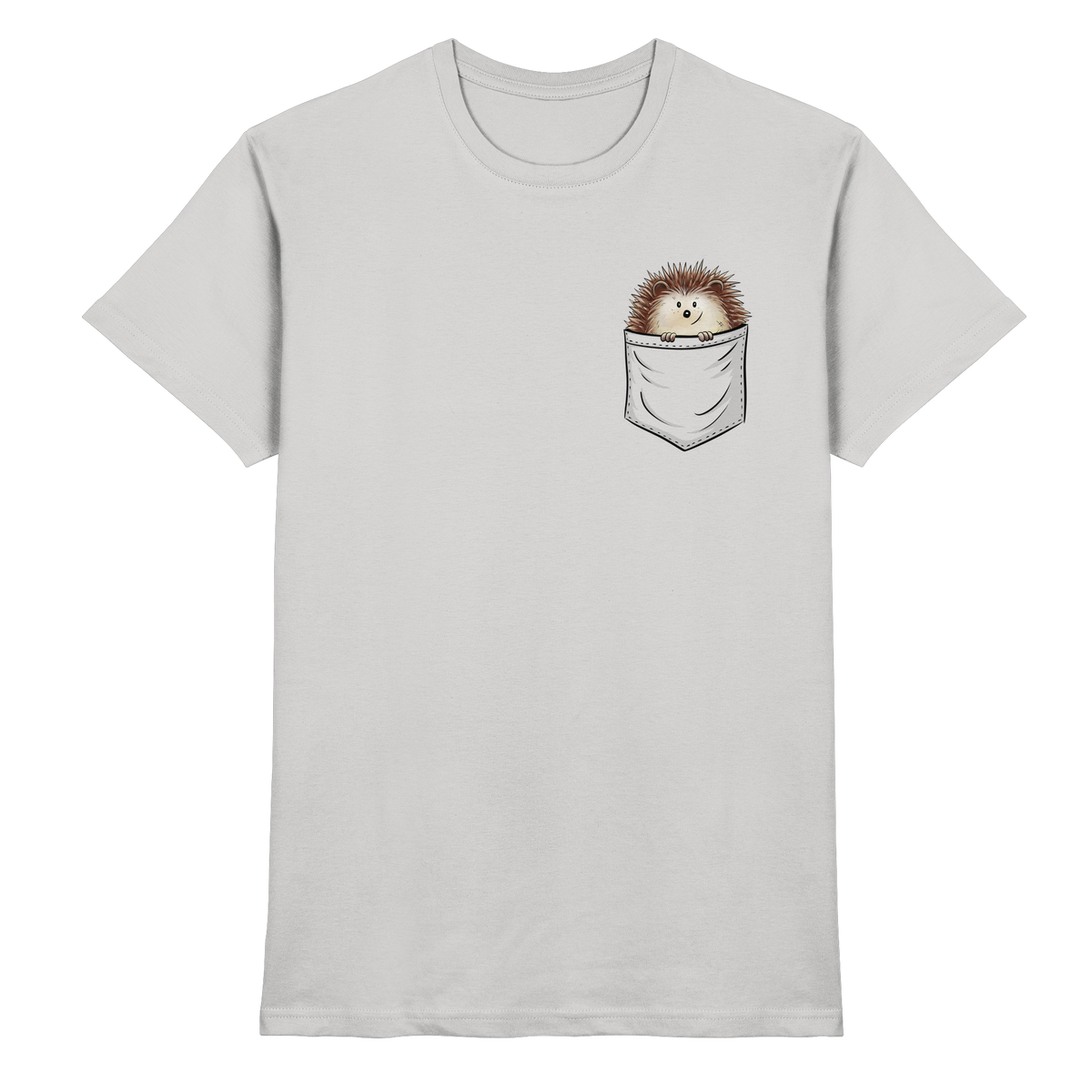 Lustiger Igel in Deiner Brust-Tasche - Premium Shirt