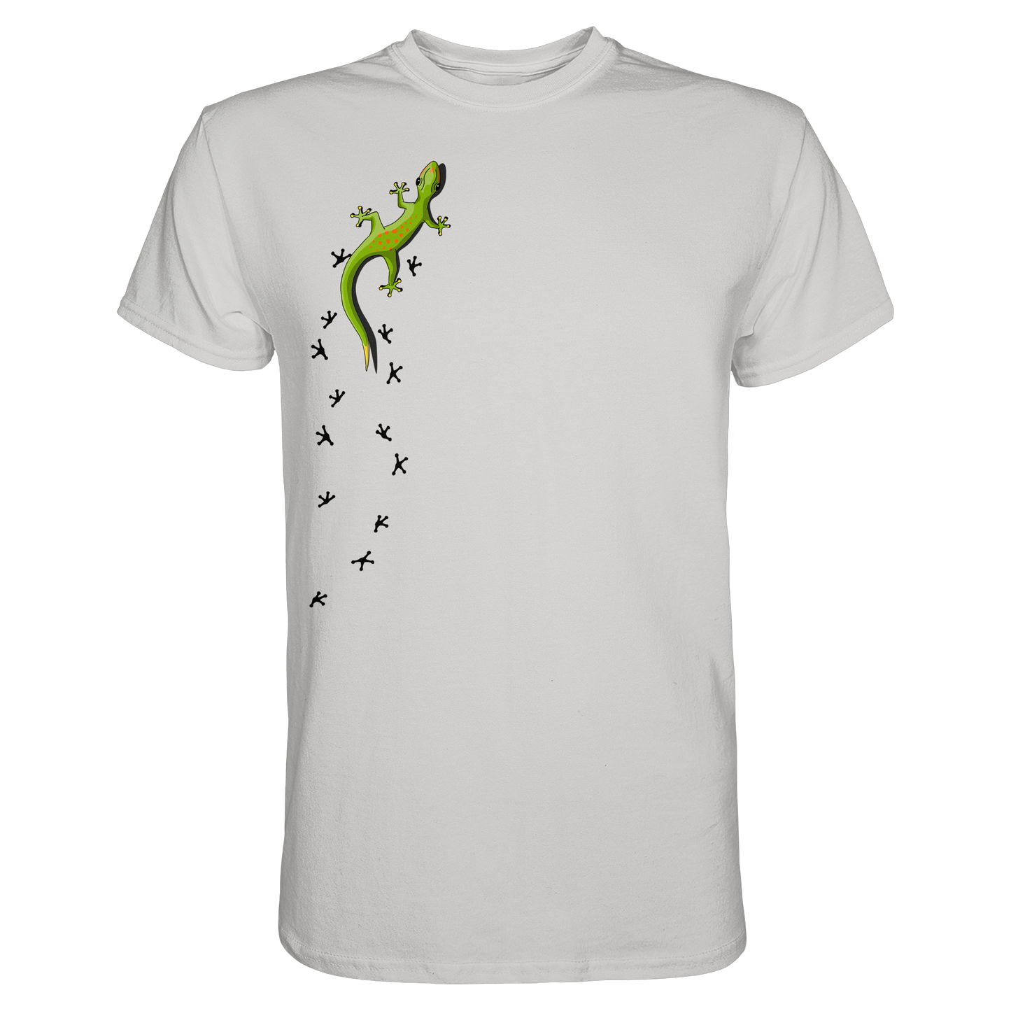 Kletternder Gecko mit Spuren - Premium Shirt