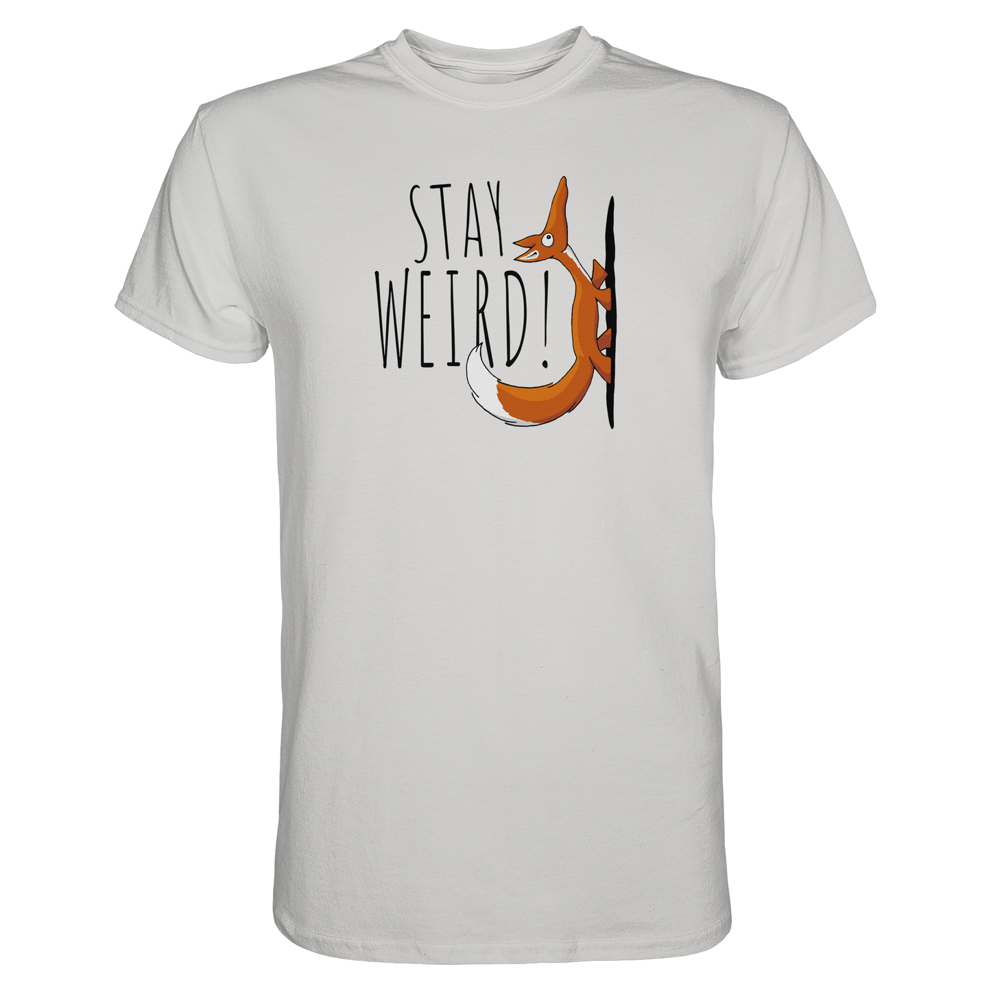 Stay Weird! Schräger Fuchs - Premium Shirt