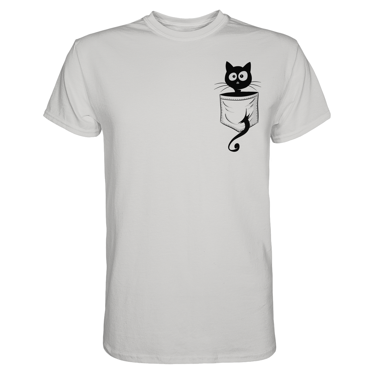 Schwarze Katze in der Tasche - Premium Shirt