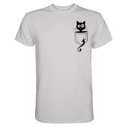Schwarze Katze in der Tasche - Premium Shirt