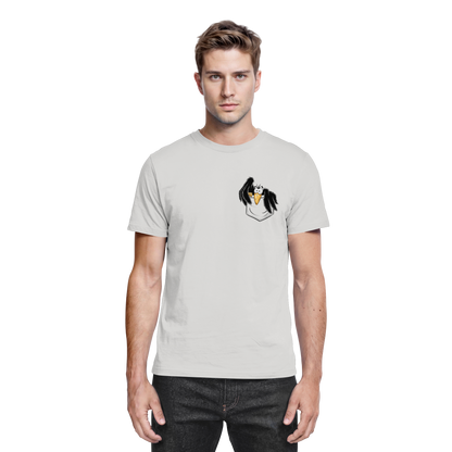 Kleiner Rabe | schwarze Krähe In Tasche - Premium Shirt