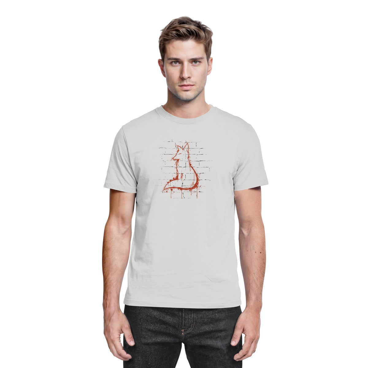 Street Art Fuchs Silhouette - Premium Shirt