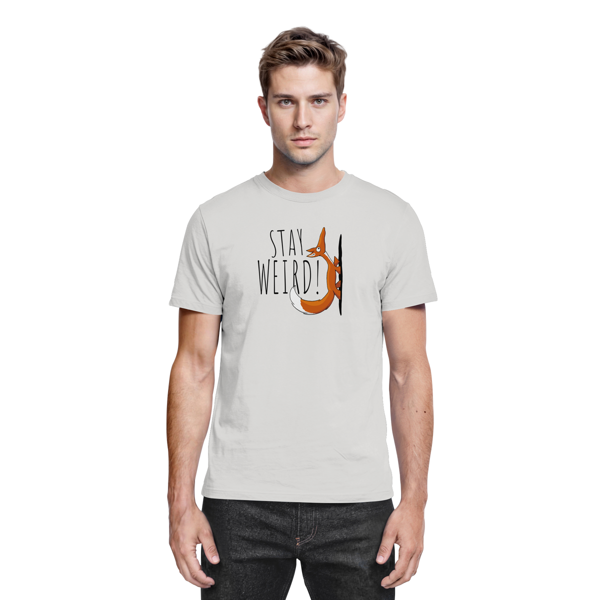 Stay Weird! Schräger Fuchs - Premium Shirt