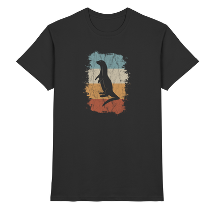 Retro Otter Fischotter Silhouette - Premium Shirt