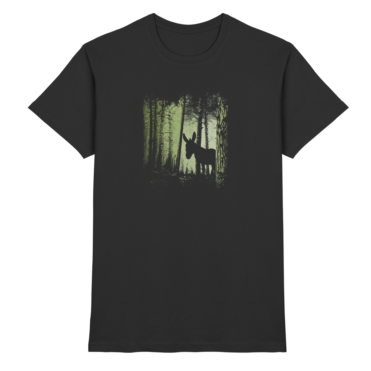 Esel im Zwielicht-Wald - Premium Shirt