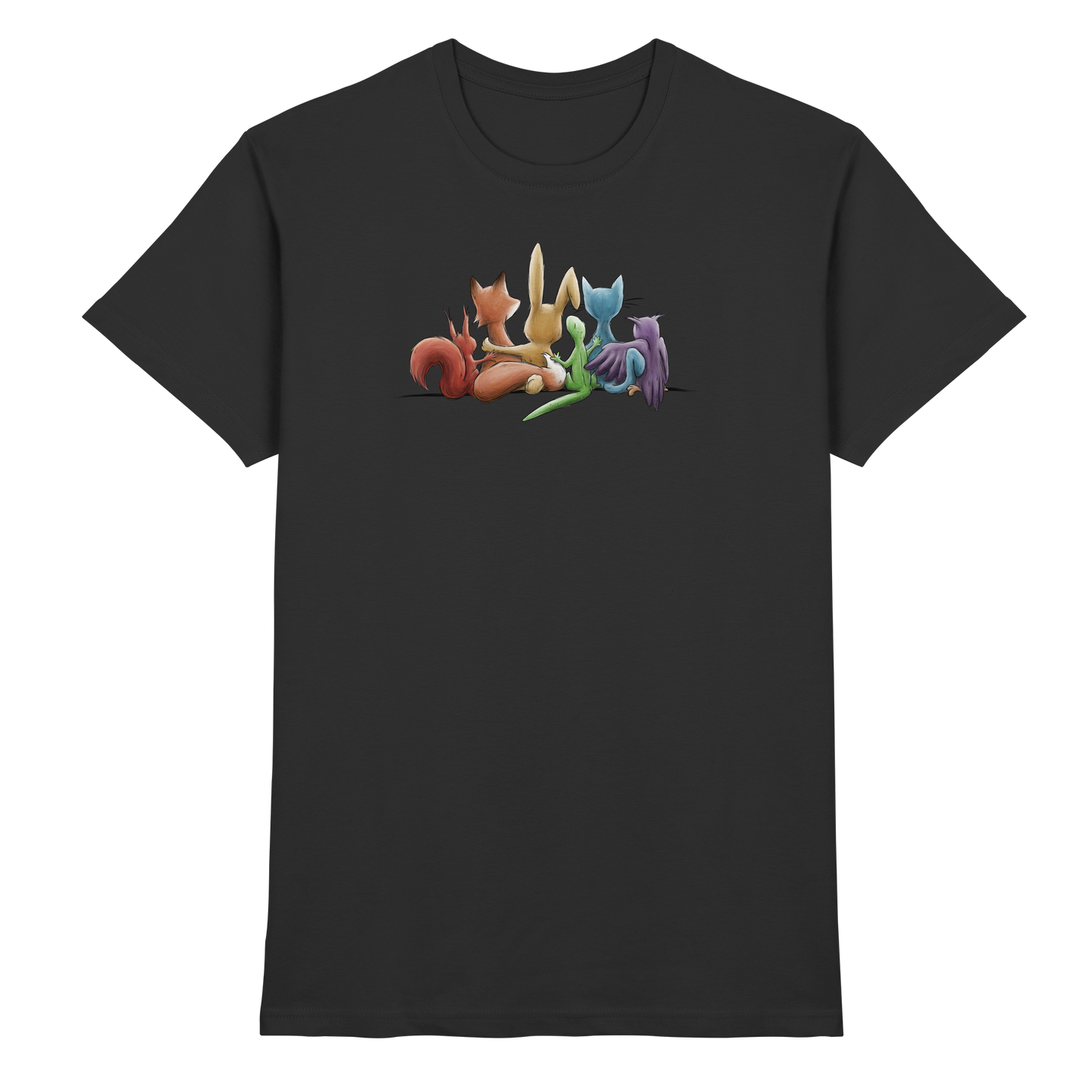 Regenbogen Tiere für Freundschaft, Toleranz und Vielfalt - Premium Shirt