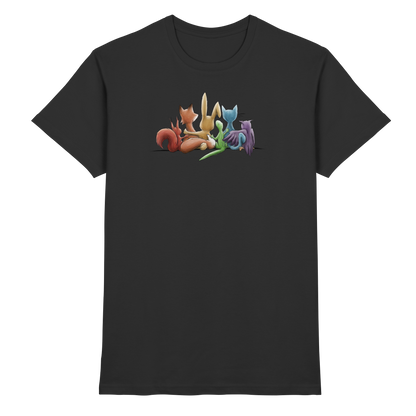 Regenbogen Tiere für Freundschaft, Toleranz und Vielfalt - Premium Shirt