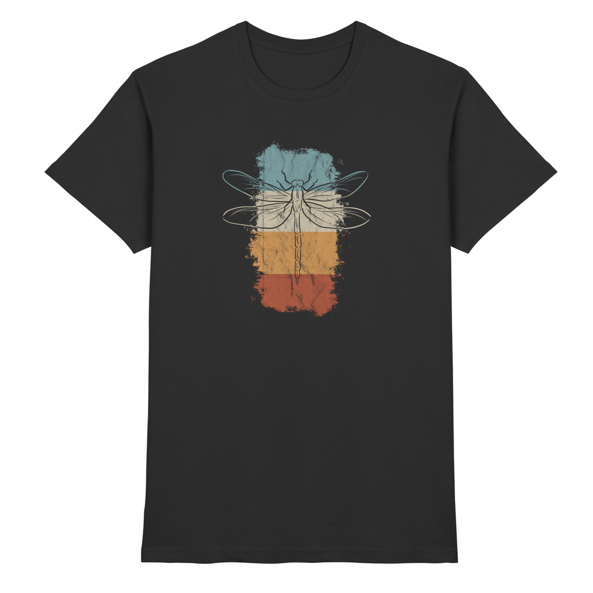 Retro Kunst Libelle | Vintage Dragonfly - Premium Shirt