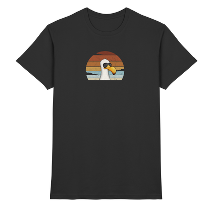Cool lässige Retro Möwe - Premium Shirt