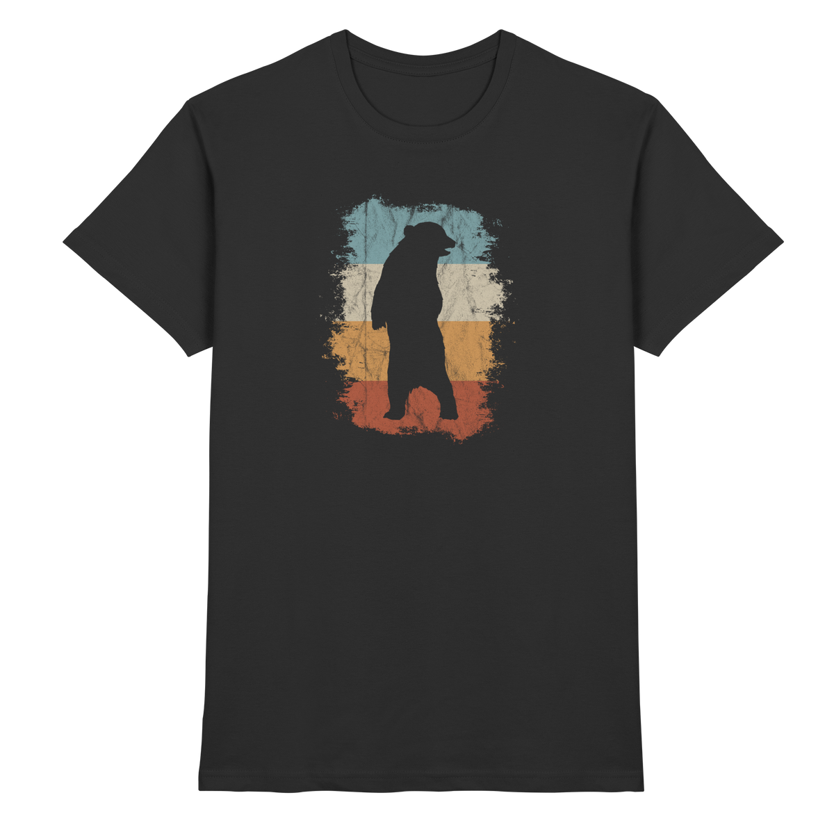 Retro Bären-Silhouette - Premium Shirt