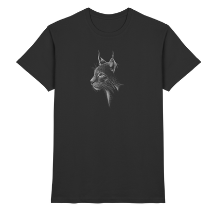 Luchs Kritzelkunst Wildkatze Illustration - Premium Shirt