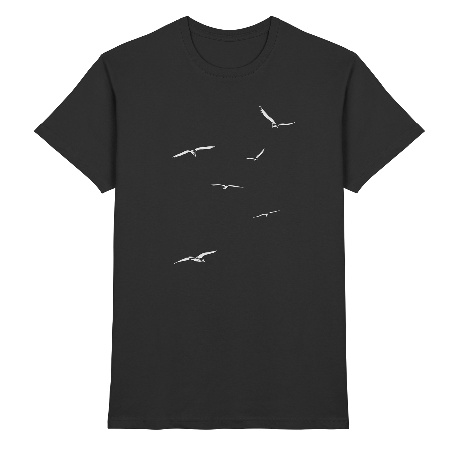 Vogelschwarm – Traum vom Fliegen - Premium Shirt