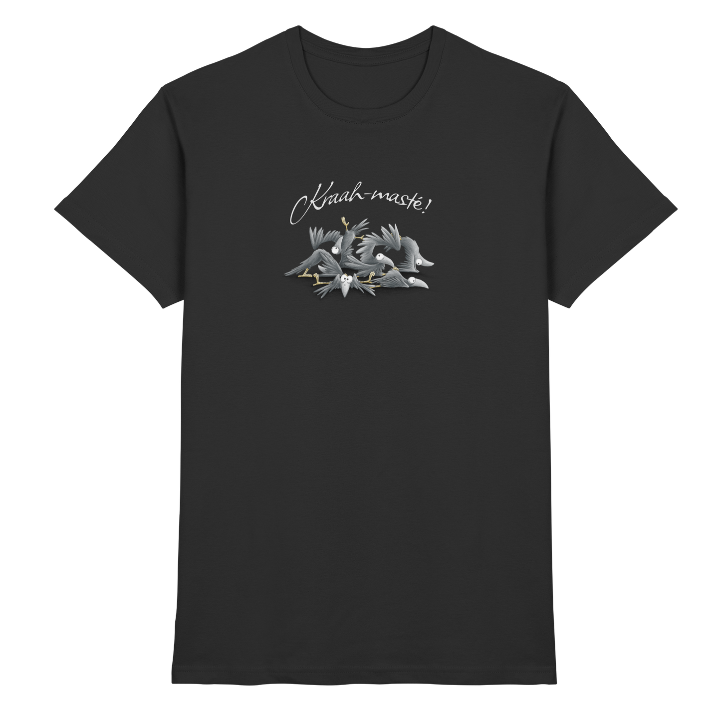 Kraah-masté! Yoga Raben Krähen - Premium Shirt