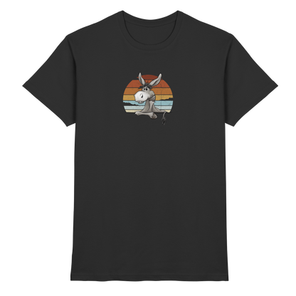 Lässiges Maultier Retro Esel - Premium Shirt