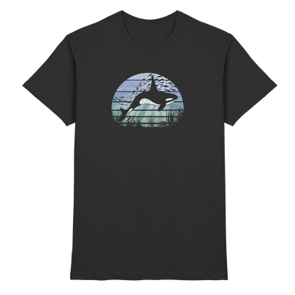 Retro Tiefsee Schwertwal Orca - Premium Shirt