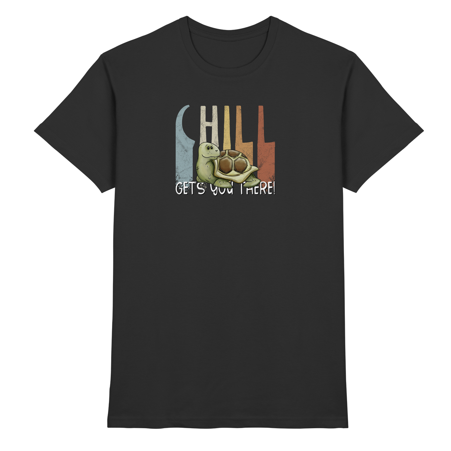 Gechillt gemütliche Schildkröte - Premium Shirt