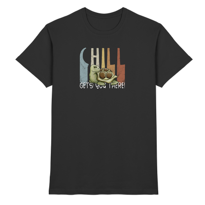 Gechillt gemütliche Schildkröte - Premium Shirt