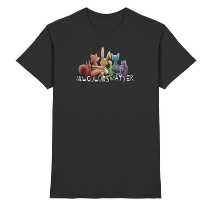 All Colors Matter! Regenbogen Tiere für Vielfalt - Premium Shirt