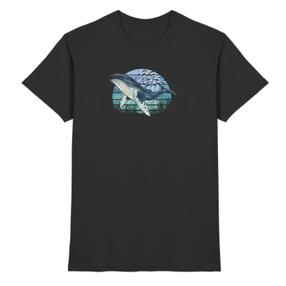 Retro Unterwasser Buckelwal - Premium Shirt