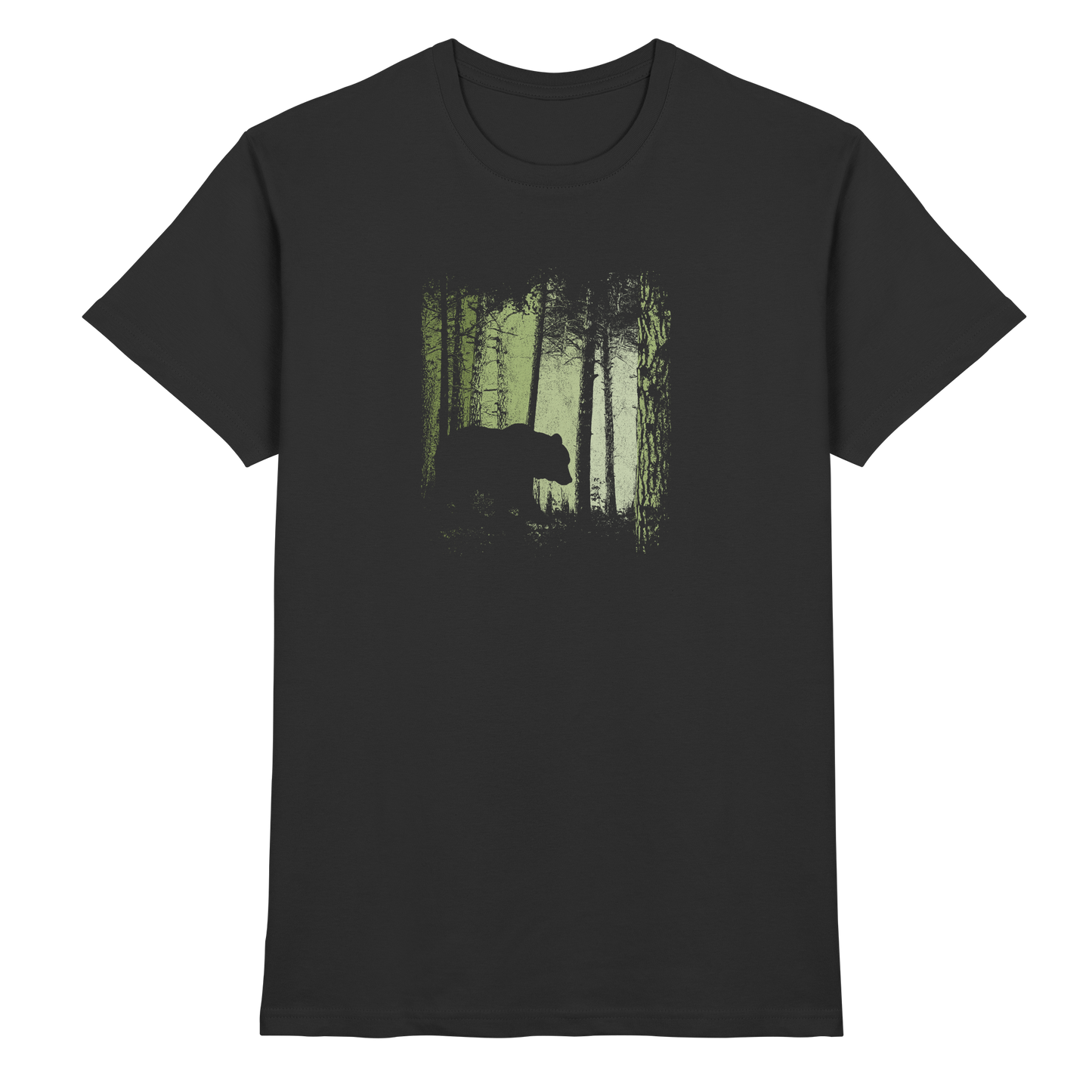 Braunbär im Zwielicht Wald - Premium Shirt