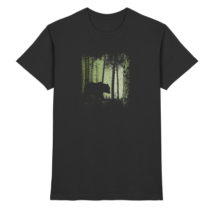Braunbär im Zwielicht Wald - Premium Shirt