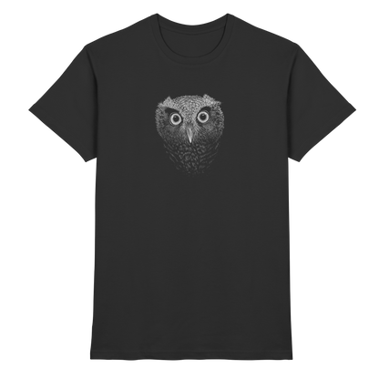 Eule Kritzelkunst Illustration - Premium Shirt