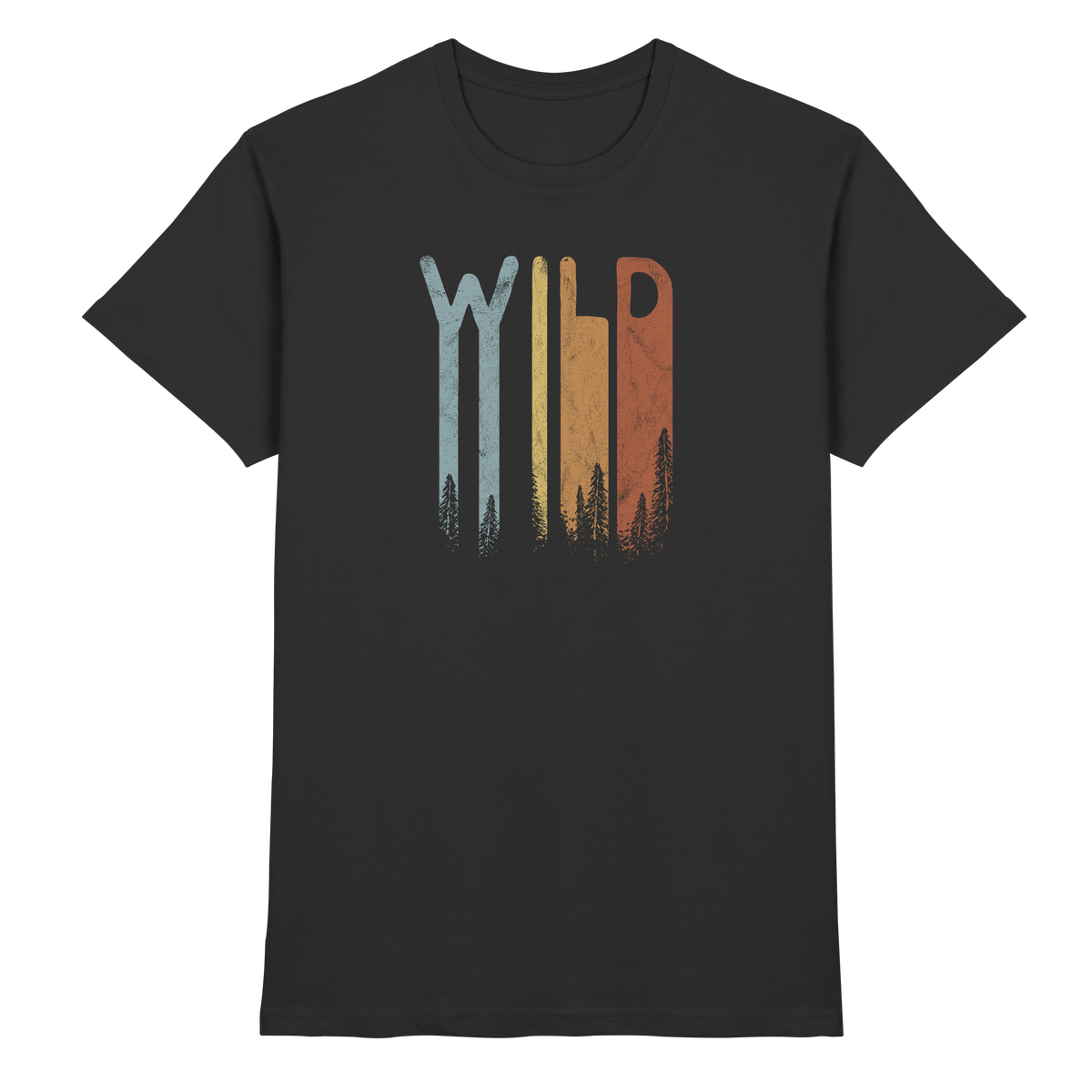 Wild Retro Schriftzug - Premium Shirt