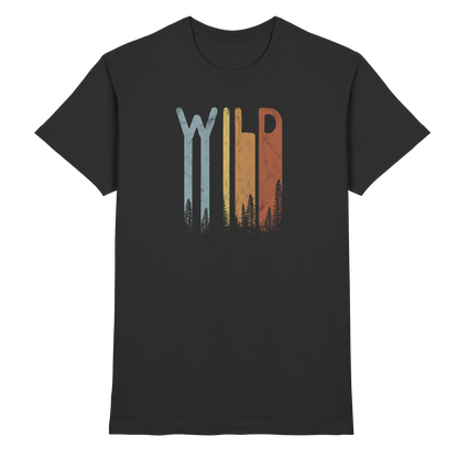 Wild Retro Schriftzug - Premium Shirt