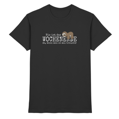 Kawaii Faultier Wochenende - Premium Shirt