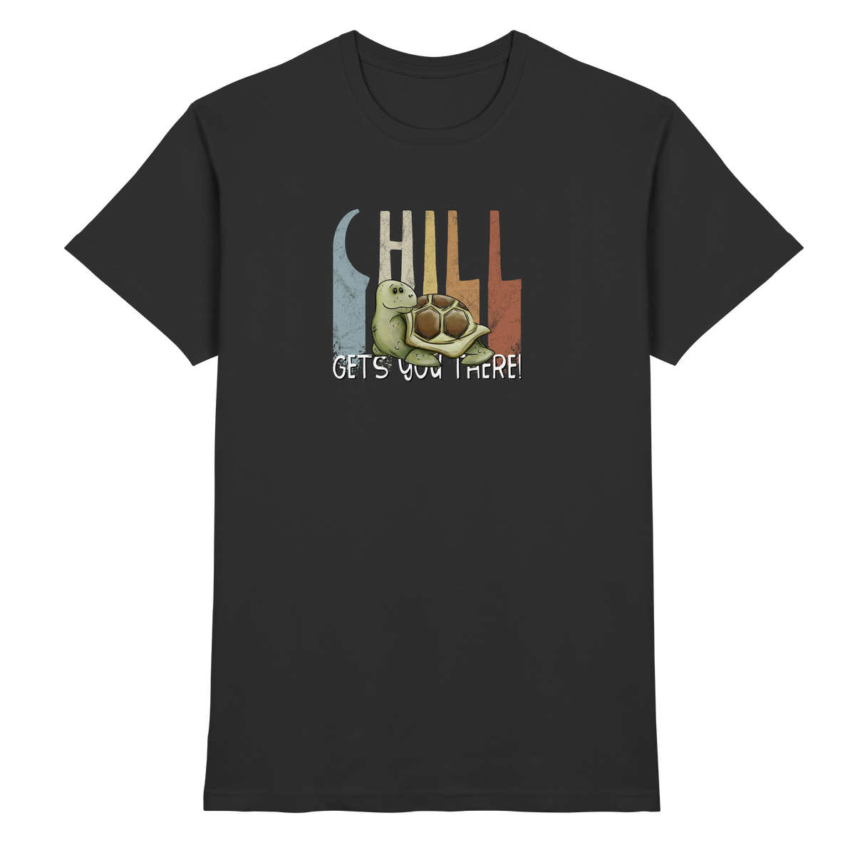 Gechillt gemütliche Schildkröte - Premium Shirt