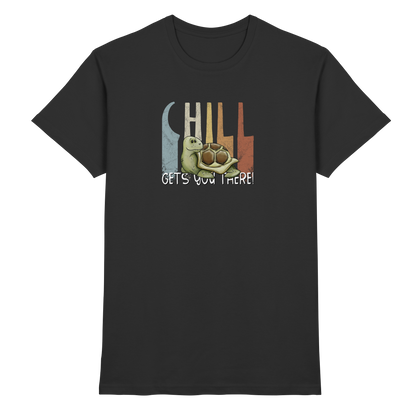 Gechillt gemütliche Schildkröte - Premium Shirt