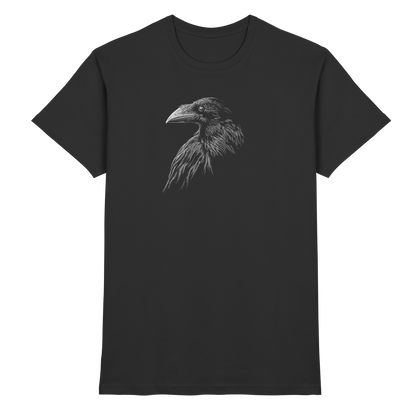 Kritzelkunst Rabe Krähe - Premium Shirt